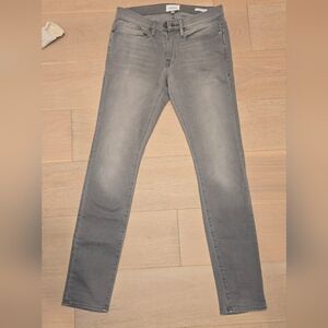 FRAME L'Homme Skinny Jeans Gray Mens Stretch Size 31